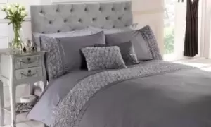 Image of Belle Maison Limoges: Single Duvet Set / Grey