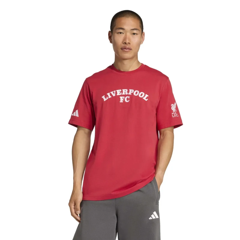 Image of Adidas Liverpool FC T-Shirt Rouge Male L