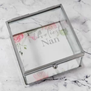 image of Loveliest Nan Glass Trinket Box