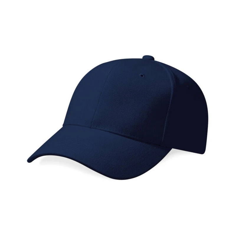 Image of Beechfield Beechfield Men Pro-Style Heavy Brushed Cotton Baseball Cap in Indigo Indigo One Size Male 5063470026364