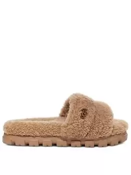 image of UGG Cozette Curly Slipper, Chestnut, Size 6, Women