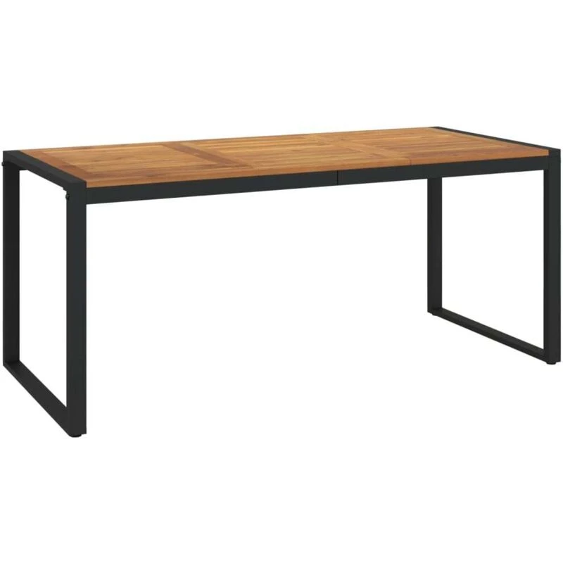 Image of VIDAXL Garden Table with U-shaped Legs 180x90x75cm Solid Wood Acacia vidaXL 8720845741532