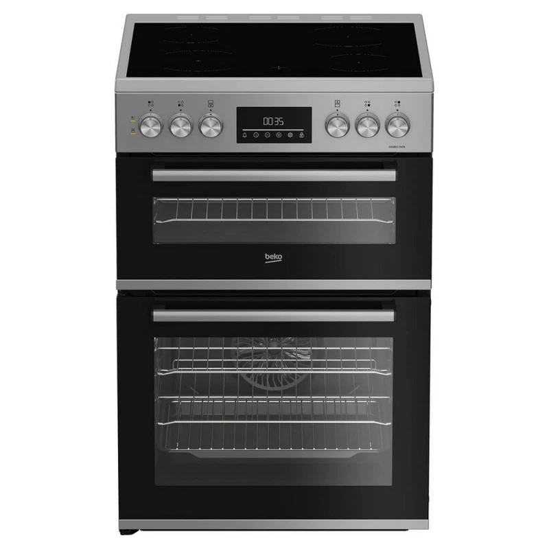 Image of Beko EDC6731S 60cm Freestanding Ceramic Cooker - SILVER EDC6731S
