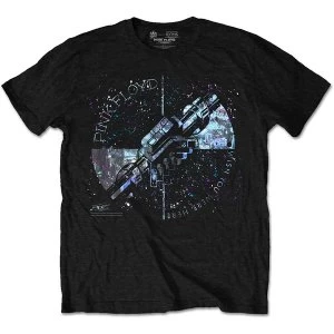 Image of Pink Floyd - Machine Greeting Blue Unisex Large T-Shirt - Black