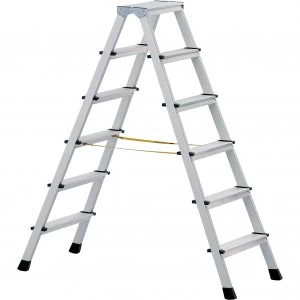 image of Zarges Anodised Double Sided Step Ladder 10