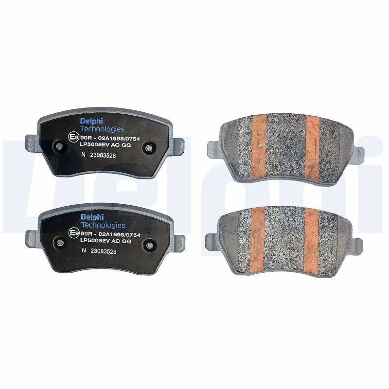 Image of DELPHI Brake pad set DELPHI LP5005EV