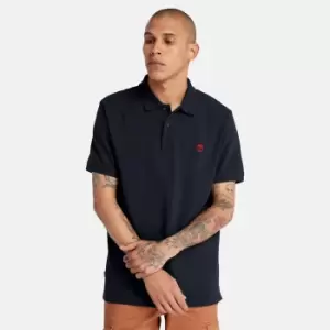 Image of Timberland Millers River Pique Polo Shirt For Men In Navy, Size XXL
