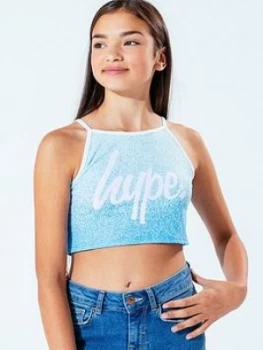 Hype Mint Speckle Fade Cami, Blue, Size Age: 13 Years, Women