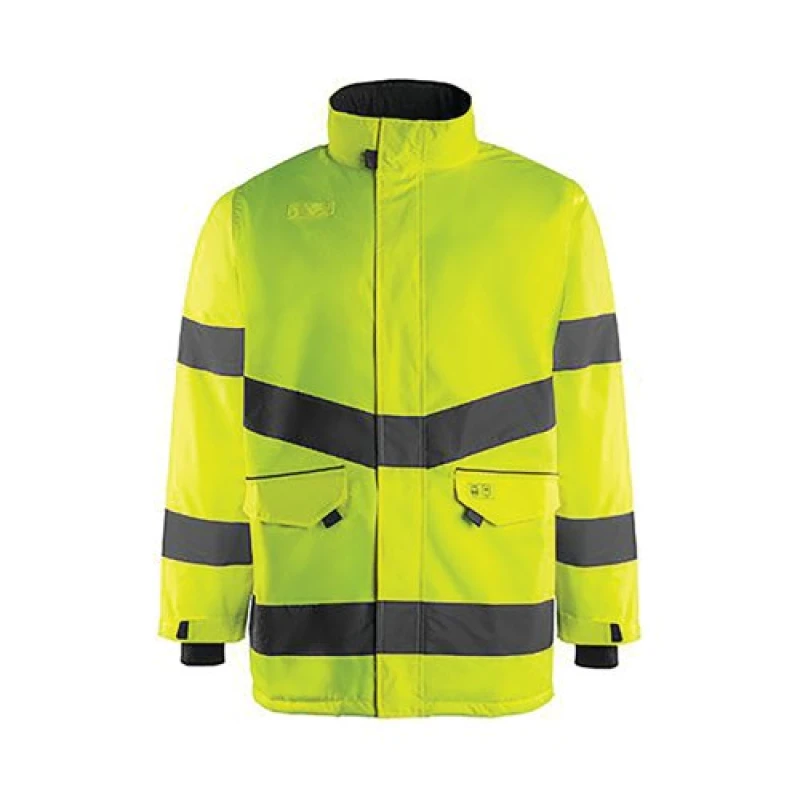 Image of Arco Arco Yellow Waterproof Hi-Vis Coat L 18V7305