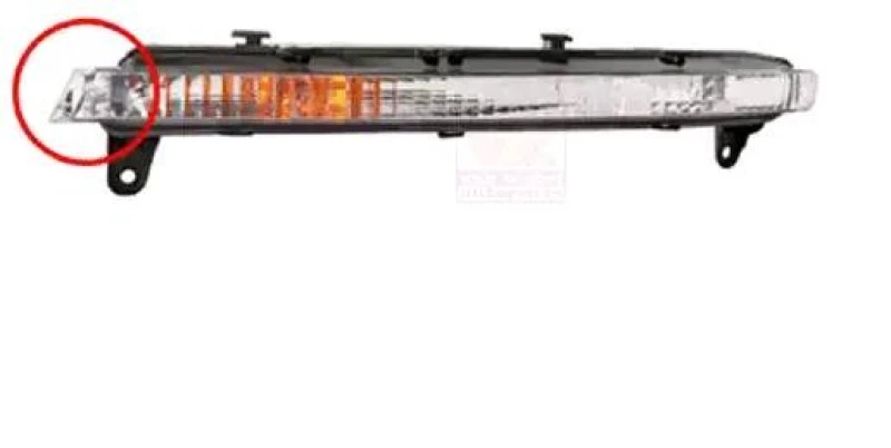 Image of VAN WEZEL 0381907 Turn Signal Bumper, Crystal clear, without bulb holder Indicator (62)