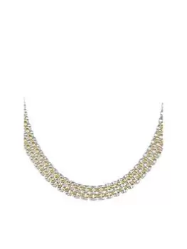 Image of Boss Ladies Boss Isla Two Tone Yellow Gold Ip And Stainless Steel Necklace