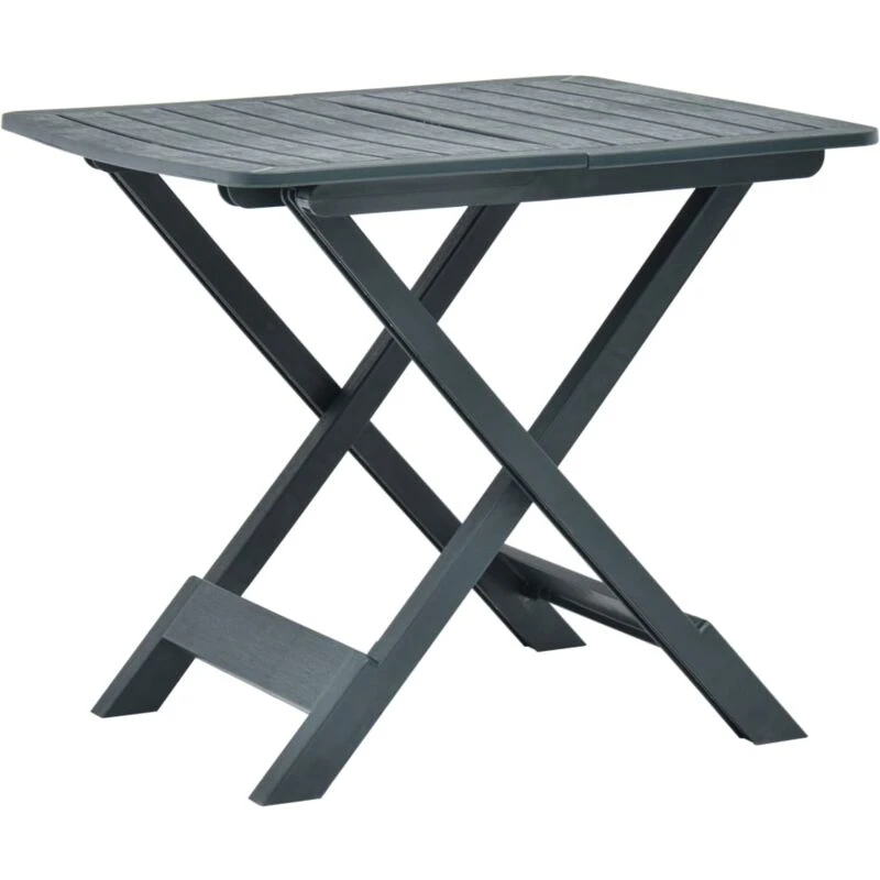 Image of VIDAXL Folding Garden Table Green 79x72x70cm Plastic Vidaxl 8719883859743