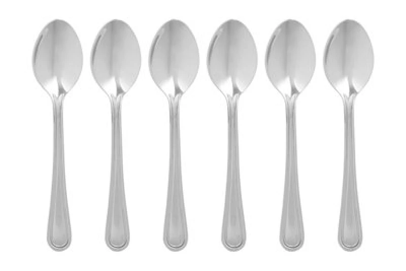 Image of Premier Housewares Set Of Six Classic Teaspoons Silver