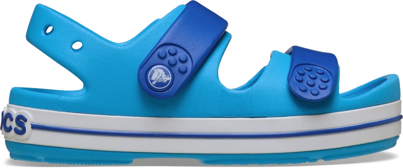 Image of Crocs Kids Toddler Crocband Cruiser Sandals Venetian/Blue Bolt C8