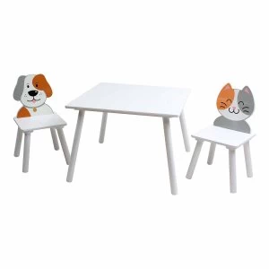 image of Liberty House Toys Cat and Dog Table and Chairs