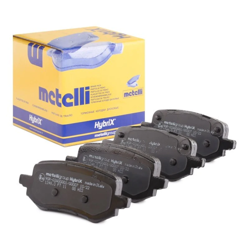 Image of METELLI 22-1248-0 Brake pad set excl. wear warning contact Brake Pad Set,disc brake (402)