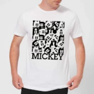Image of Disney Mickey Mouse Block Grid T-Shirt - White