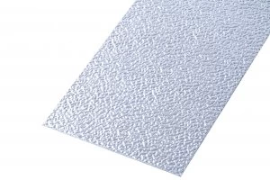 Image of Wickes Metal Sheet Uncoated Aluminium Roughcast Effect 120 x 1000mm
