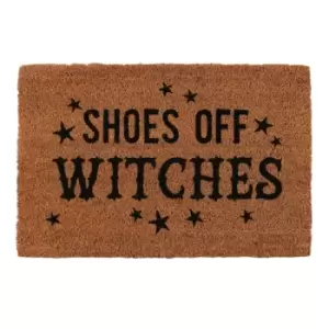 Image of Shoes Off Witches Natural Doormat