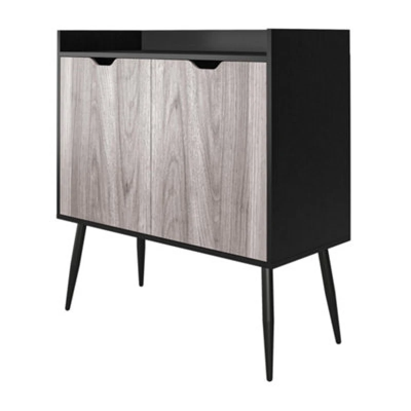 Image of Dorel Copley Bar Cabinet Black Oak, Brown 7709335COMQEUK