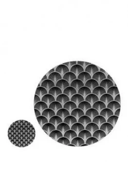 Image of Sparkle Glass 6 Piece Placemat & Coaster Set