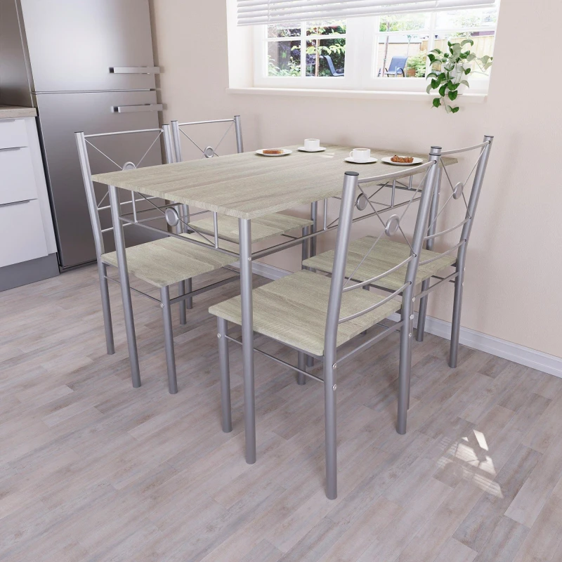 Image of Lassic Vida Designs Roslyn 4 Seater Dining Set Oak unisex 4 Seater