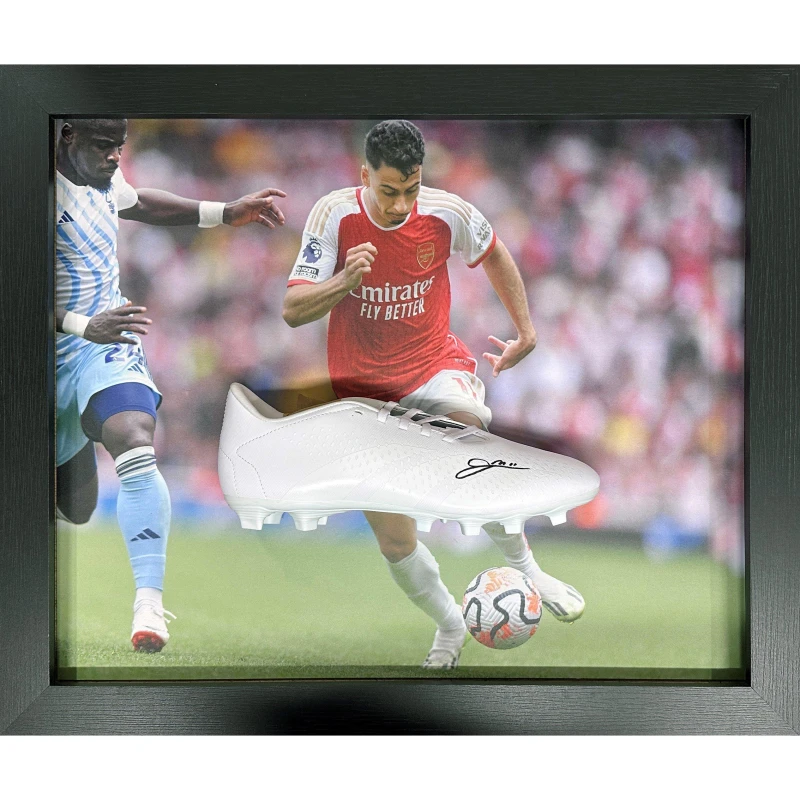 Image of AllStarSignings Ltd Gabriel Martinelli Arsenal signed Adidas boot Red unisex One Size
