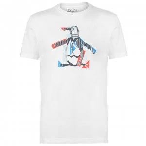 Image of Original Penguin Penguin Short Sleeve T Shirt Mens - Bright White