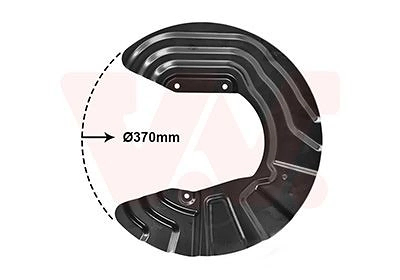 Image of VAN WEZEL Brake disc backing plate VAN WEZEL 0682371