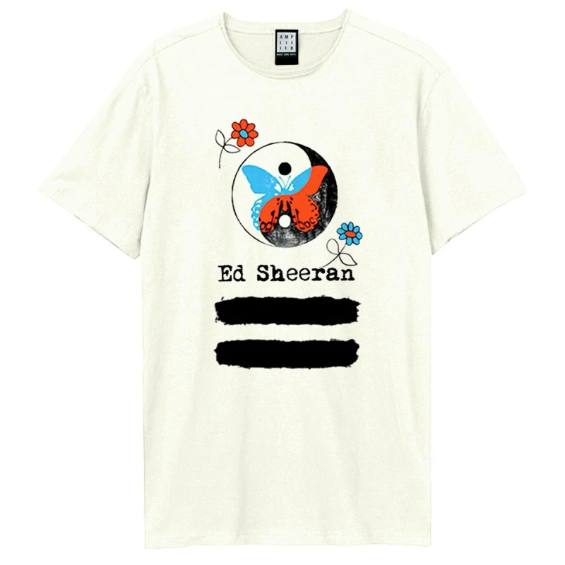 Image of Amplified Amplified Men Yin Yang Ed Sheeran T-Shirt in White Size: X-Small White XS Male 5063377084849