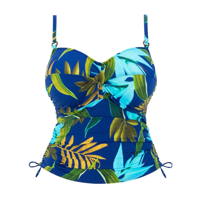 Image of Fantasie Fantasie Pichola Twist Tankini Top Tropic Blue - Fantasie - Size: 32D Tropic Blue Female 32D LO54601