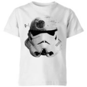 image of Star Wars Command Stromtrooper Death Star Kids T-Shirt - White - 11-12 Years