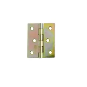 image of Airtic Folding Closet Cabinet Door Butt Hinge Brass Plated - Size 43 x 50mm, Pac