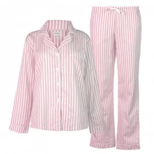 image of Bedhead Classic Striped Pyjama Set Ladies - 043B Pink 3D St