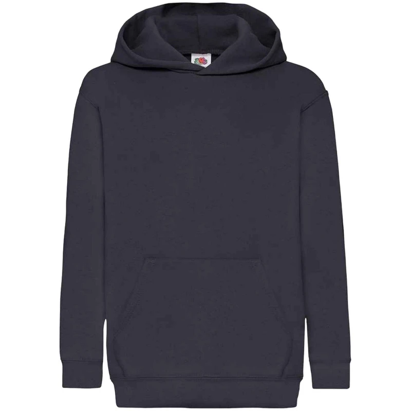 Image of Fruit Of The Loom Classic 80/20 girls's Children's Sweatshirt in Blue