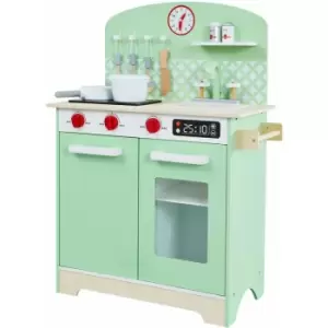 image of Liberty House Toys - Kids Retro Play Kitchen - Green