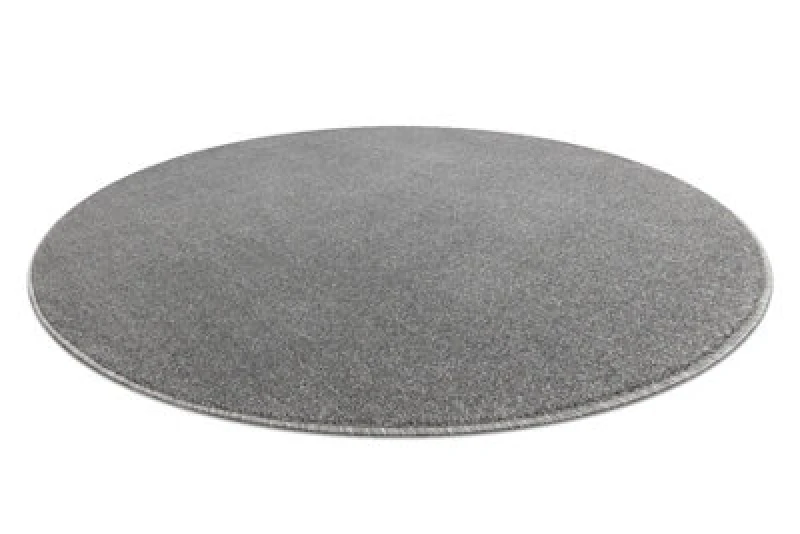 Image of RugsX Eton Plus Circle Carpet Light Grey, One-Color, Uniform, Plain Circle 133 Cm