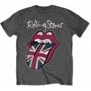 image of Rolling Stones Union Jack Tongue T Shirt: Small