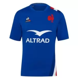 image of Le Coq Sportif France Home Shirt 2021 2022 - Blue