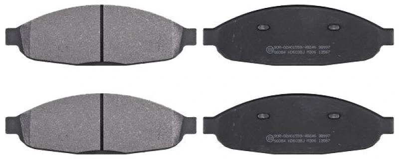 Image of A.B.S. 38997 Brake pad set without integrated wear sensor Brake Pad Set,disc brake (402)