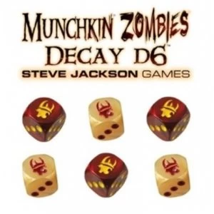 image of Munchkin Zombie Decay D6 Dice