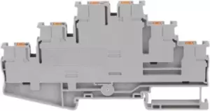 Image of Phoenix Contact Grey PT 2.5-3L Multi Level Terminal Block, 26 12 AWG, 0.14 4mm, ATEX, 500 V
