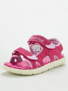 image of Timberland Girls Perkins Row 2 Strap Sandals - Pink