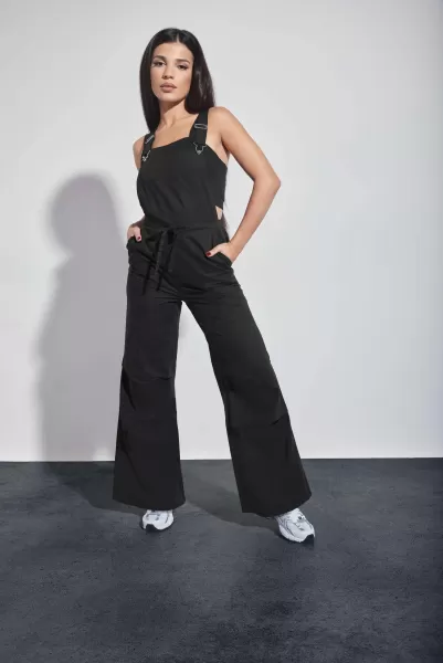 Image of Petite Pleated Utility Jumpsuit