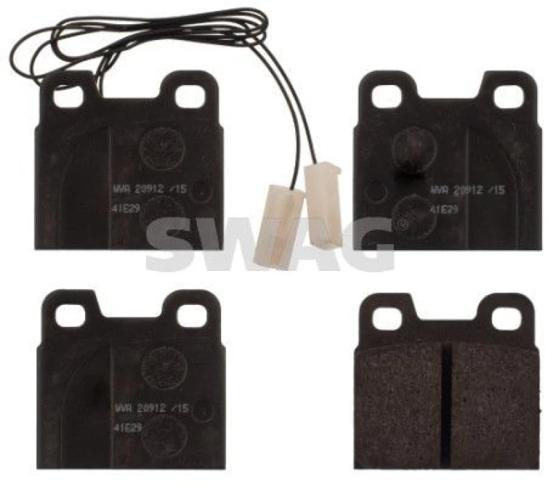 Image of Brake pad set SWAG 74 11 6001