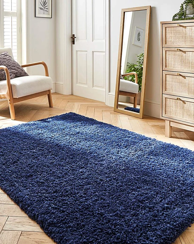 Image of Homemaker Jazz Shaggy Cosy Rug Navy - Homemaker - Size: 120X170 Navy 120X170 JB42163