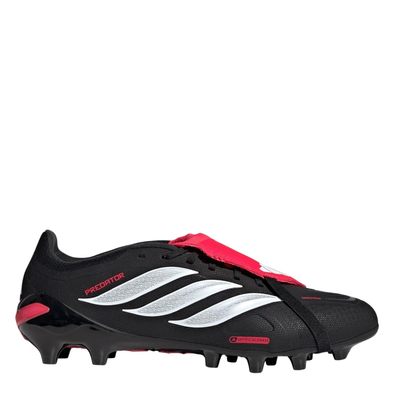 Image of adidas Mens adidas Predator Fold-Over Tongue League Astro Turf Football Boots Black/White/Red male 7 (40.7)