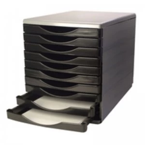 Image of Q-Connect 10 Drawer Tower Black/Grey
