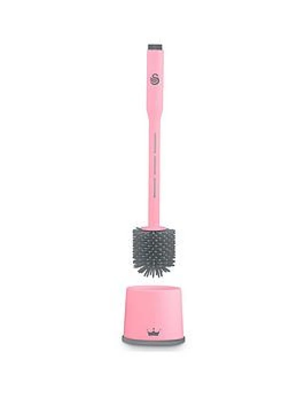 Image of Swan Toilet Brush with Dispenser Pink