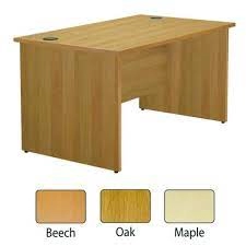 Image of Jemini Maple 1600mm Panel End Rectangular Desk KF838089
